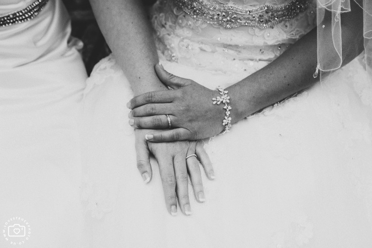 barn wedding cotswolds, cripps barn wedding, same sex wedding photographs, two brides wedding portraits