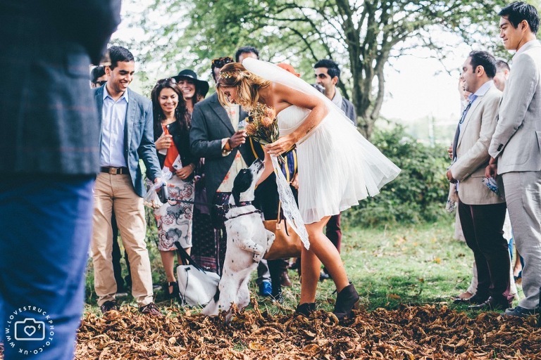quirky outdoor london wedding, regents park wedding ceremony