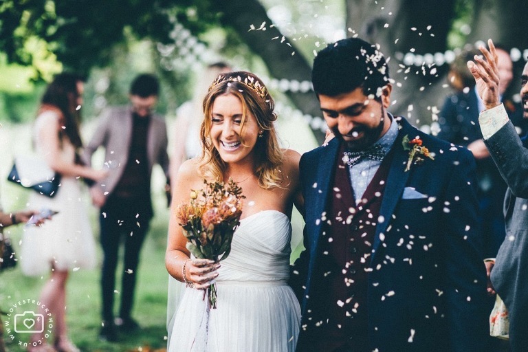 quirky outdoor london wedding, regents park wedding ceremony