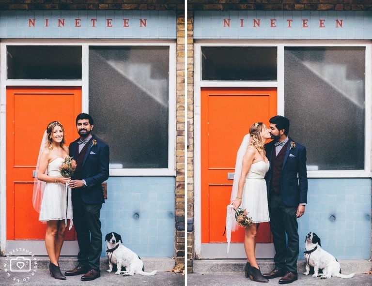quirky wedding photoshoot in Marylebone, London