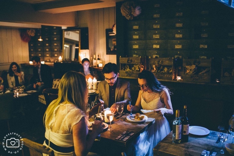 london pub wedding in Marylebone, quirky wedding pub venue Sir John Balcombe