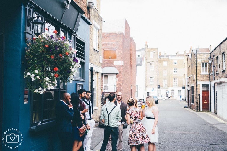 london pub wedding near Regents Park, quirky wedding pub venue in Marylebone