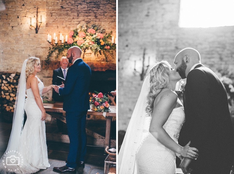 rustic barn wedding, cripps barn wedding, floral wedding ceremony