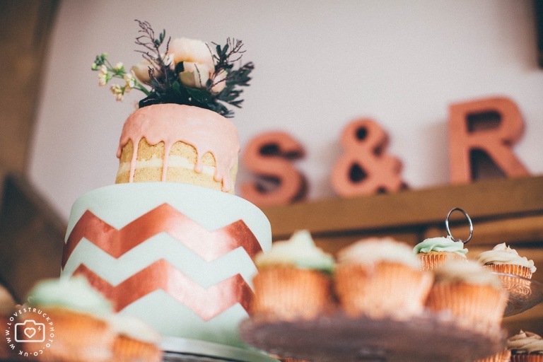 bohemian wedding cake, boho wedding cake, zigzag wedding cake